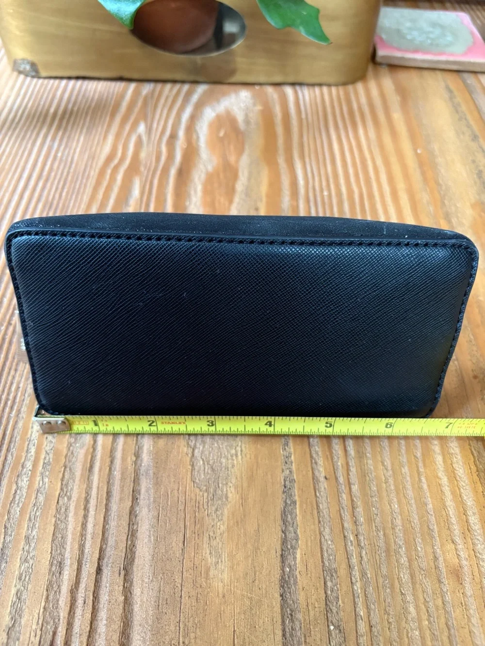 New Kate Spade Tinsel Small Makeup case glitter black